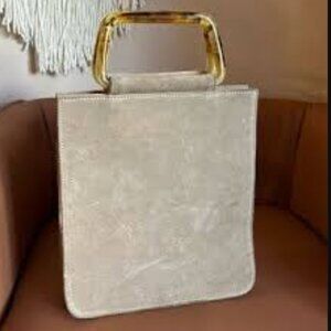 Clyde brand Rectangular Suede Shoulder Bag